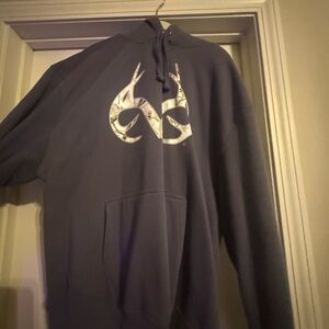 Realtree purple grey Hoodie with Antler Design